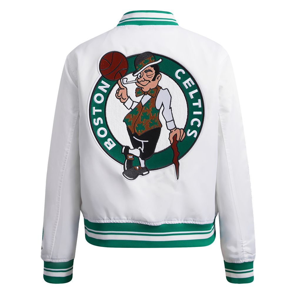 Pro Standard Women's Boston Celtics Mashup Satin Jacket product image