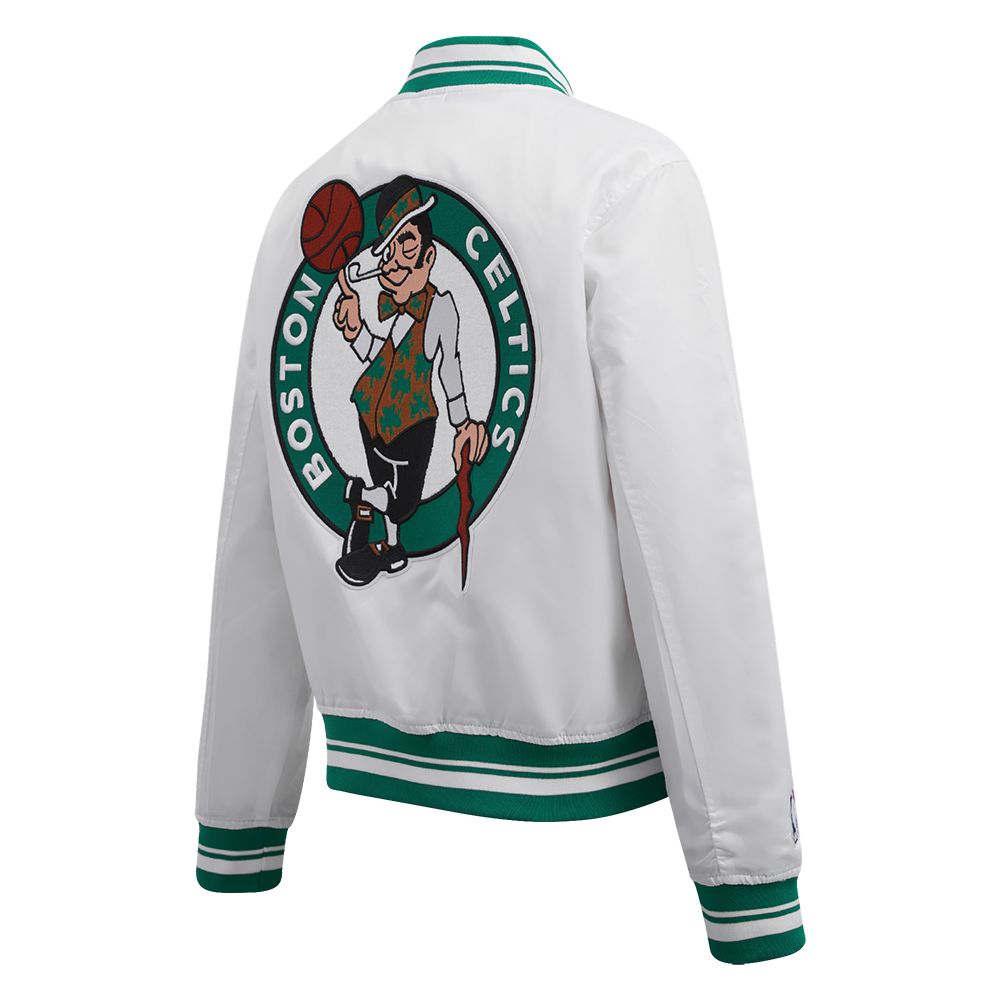 Pro Standard Women's Boston Celtics Mashup Satin Jacket product image