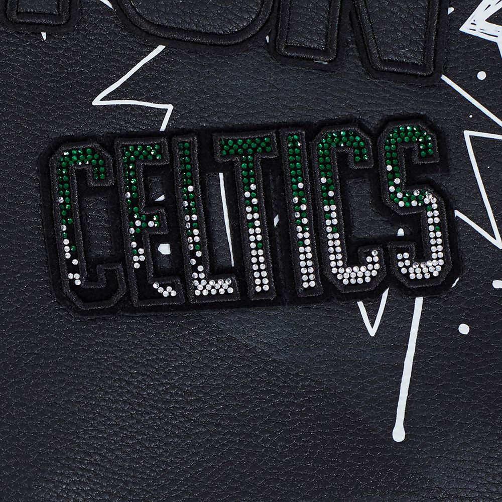 Pro Standard Women's Boston Celtics Black Sketchbook Leather Jacket product image