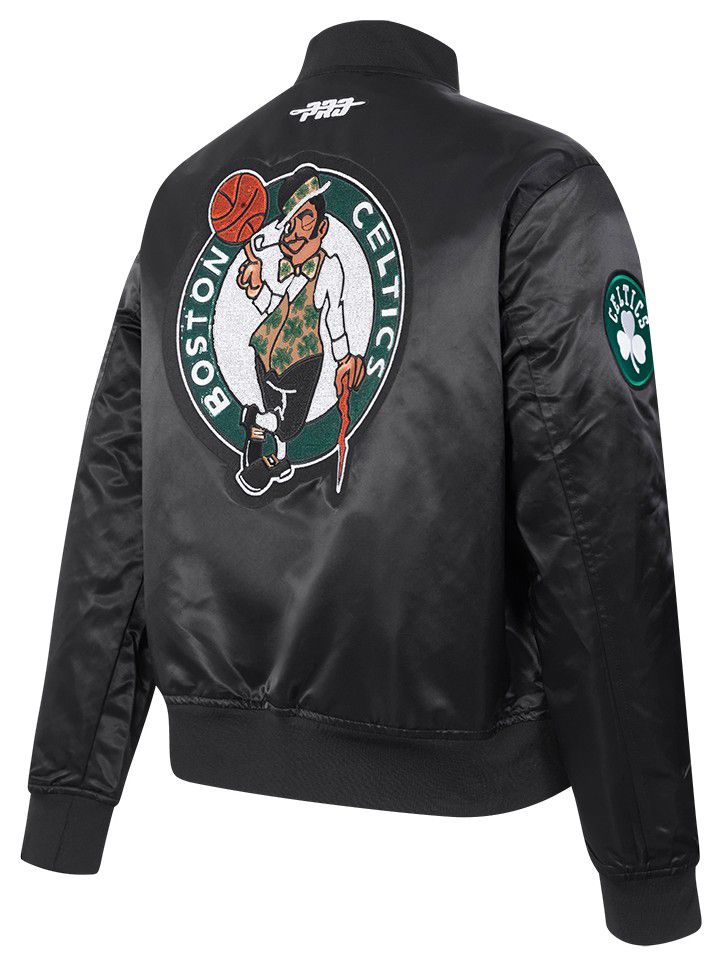 Pro Standard Women's Boston Celtics Black Game Day Classics Satin Jacket product image