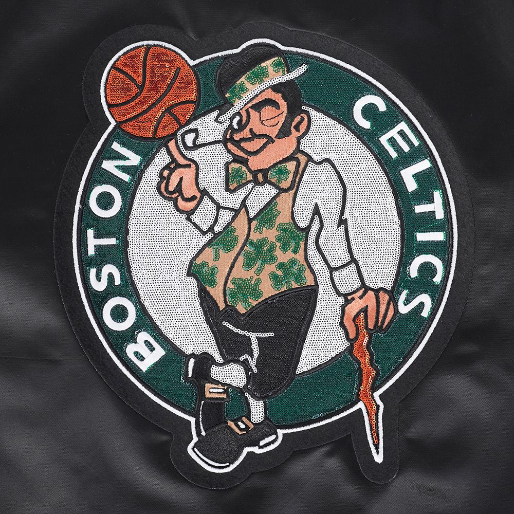 Pro Standard Women's Boston Celtics Black Game Day Classics Satin Jacket product image