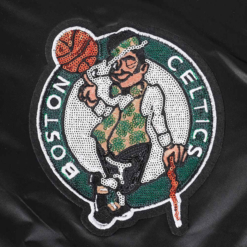 Pro Standard Women's Boston Celtics Black Game Day Classics Satin Jacket product image