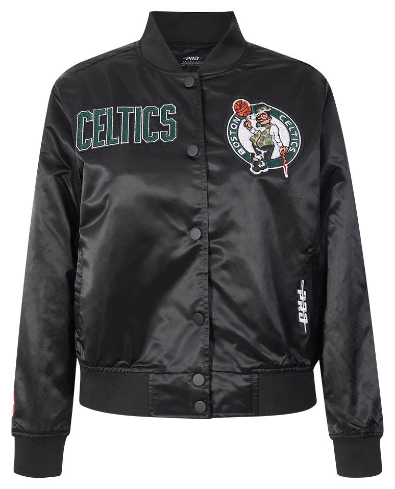 Pro Standard Women's Boston Celtics Black Game Day Classics Satin Jacket product image