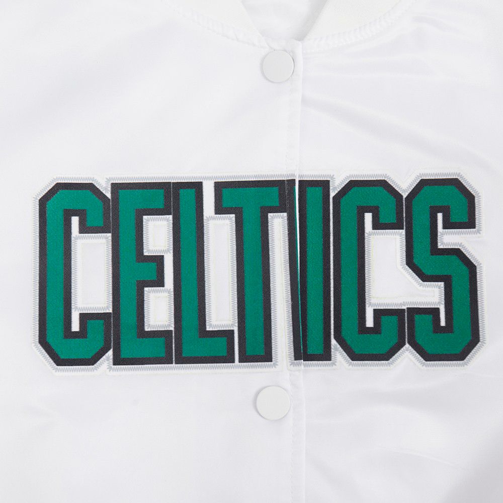 Pro Standard Women's Boston Celtics White Classic Satin Jacket product image