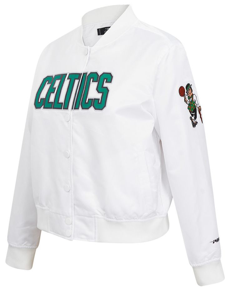 Pro Standard Women's Boston Celtics White Classic Satin Jacket product image