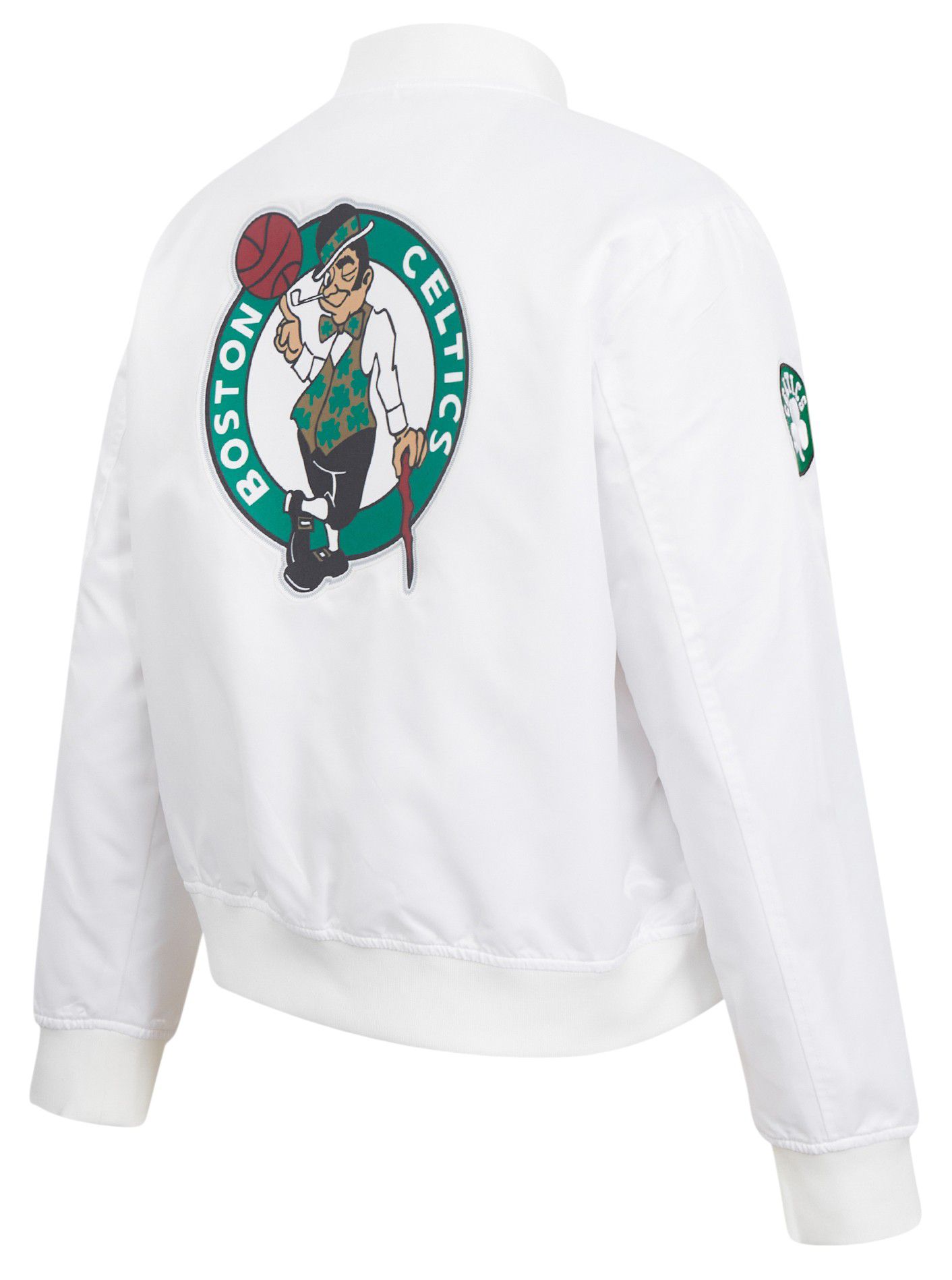 Pro Standard Women's Boston Celtics Satin White Jacket product image