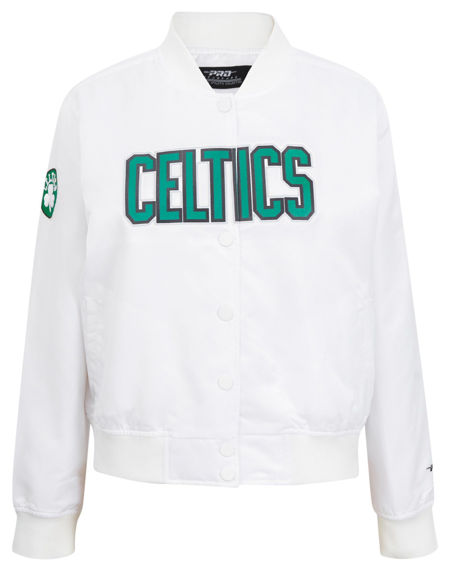 Pro Standard Women's Boston Celtics Satin White Jacket product image