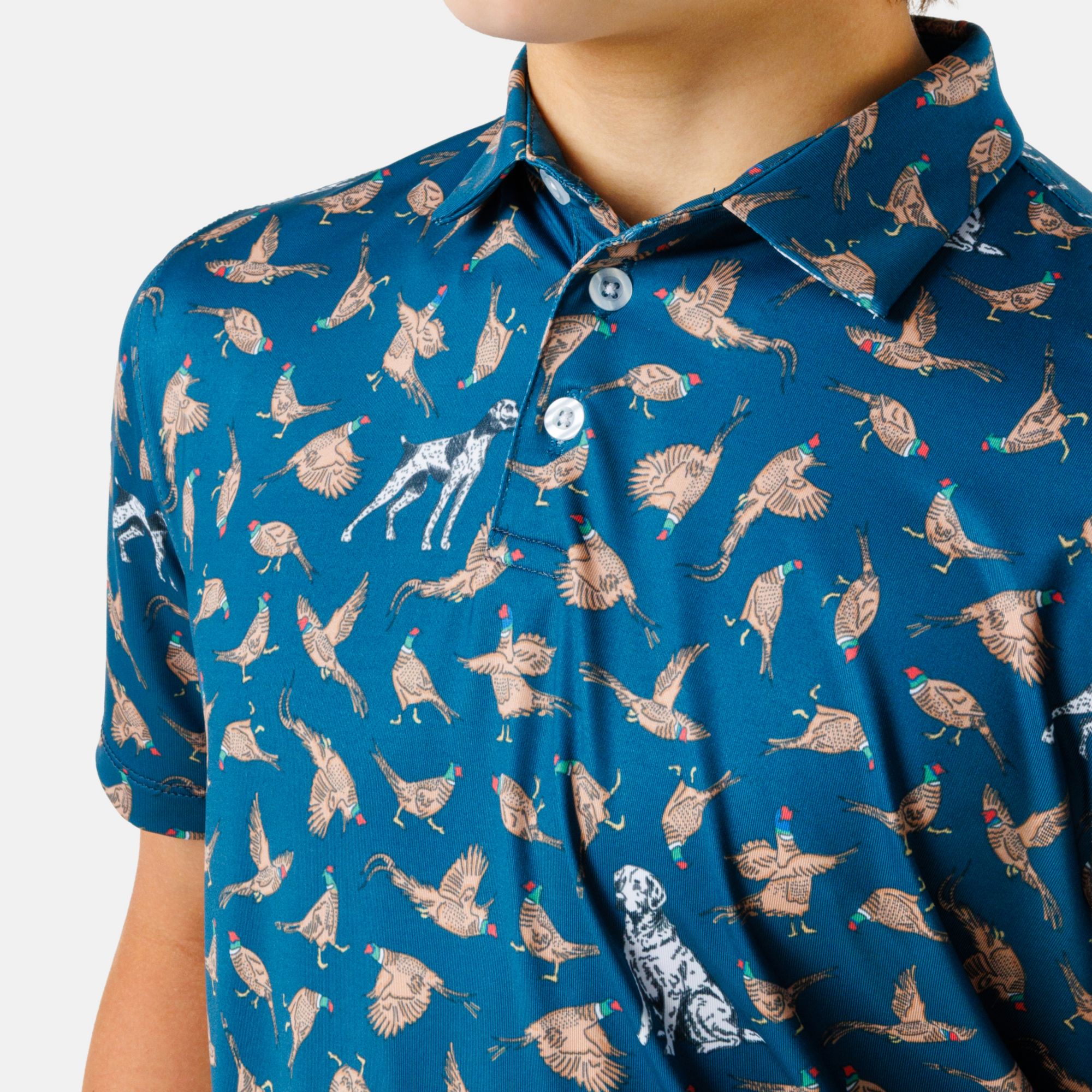 Waggle Boys' Bird Dog Golf Polo product image