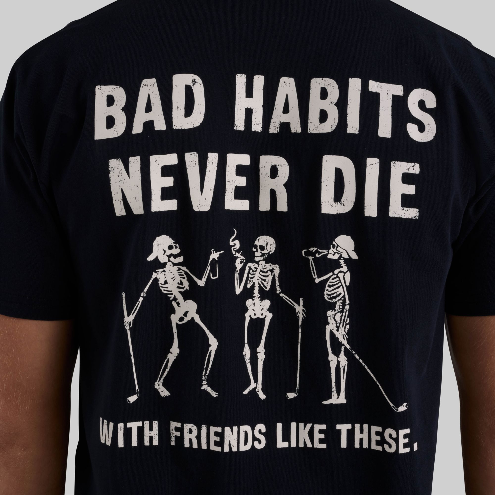 Bad Birdie Men's Bad Habits Never Die Graphic Golf T-Shirt product image