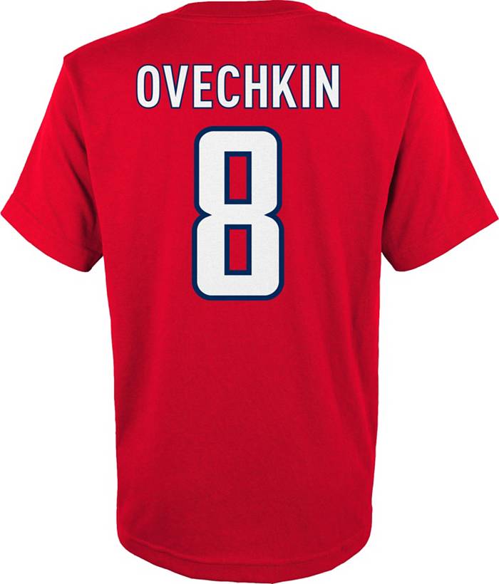 Washington Capitals Name & Number Graphic T-Shirt - Ovechkin 8 - Mens