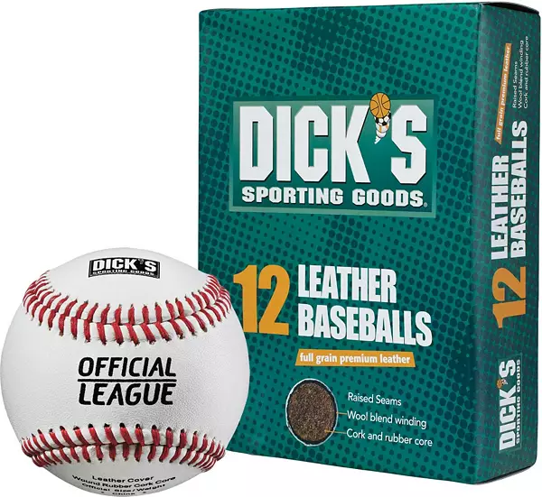 DICK'S Sporting Goods Leather Baseballs - 12 Pack
