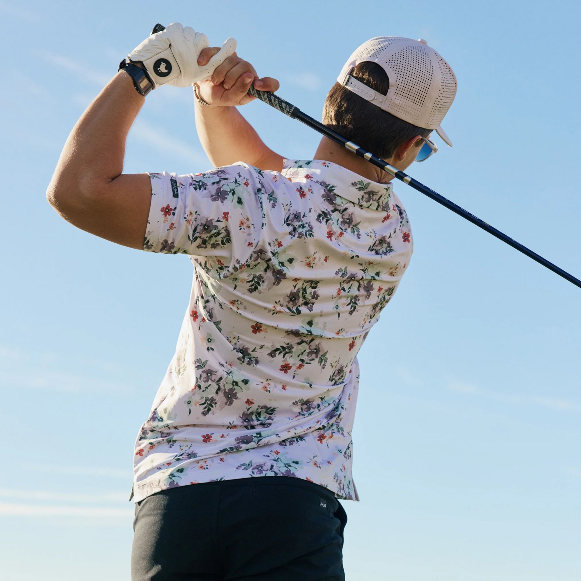 Bad Birdie Men's Don't Pick The Flowers Core Performance Golf Polo product image