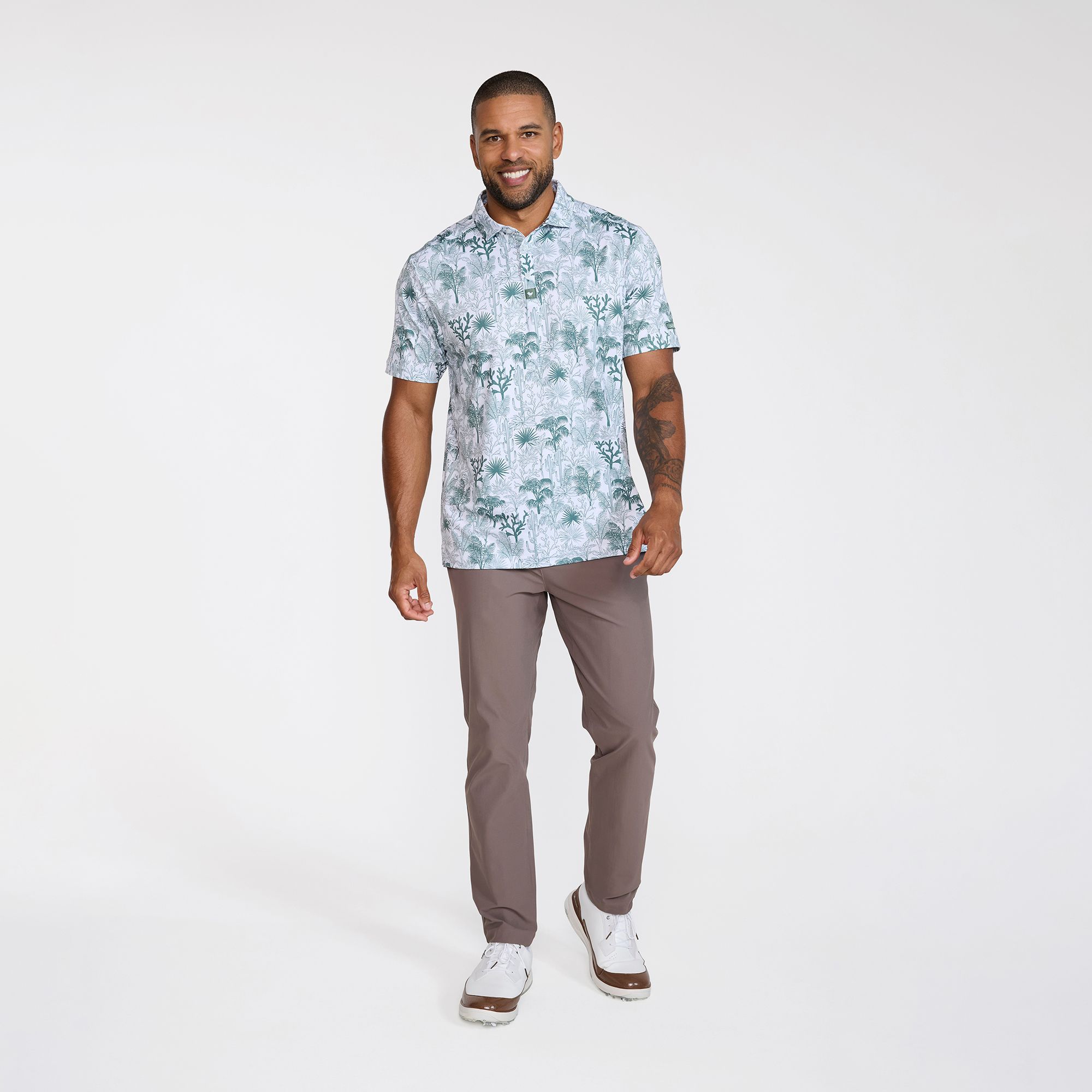 Bad Birdie Men's Cactus Jungle Core Performance Golf Polo product image
