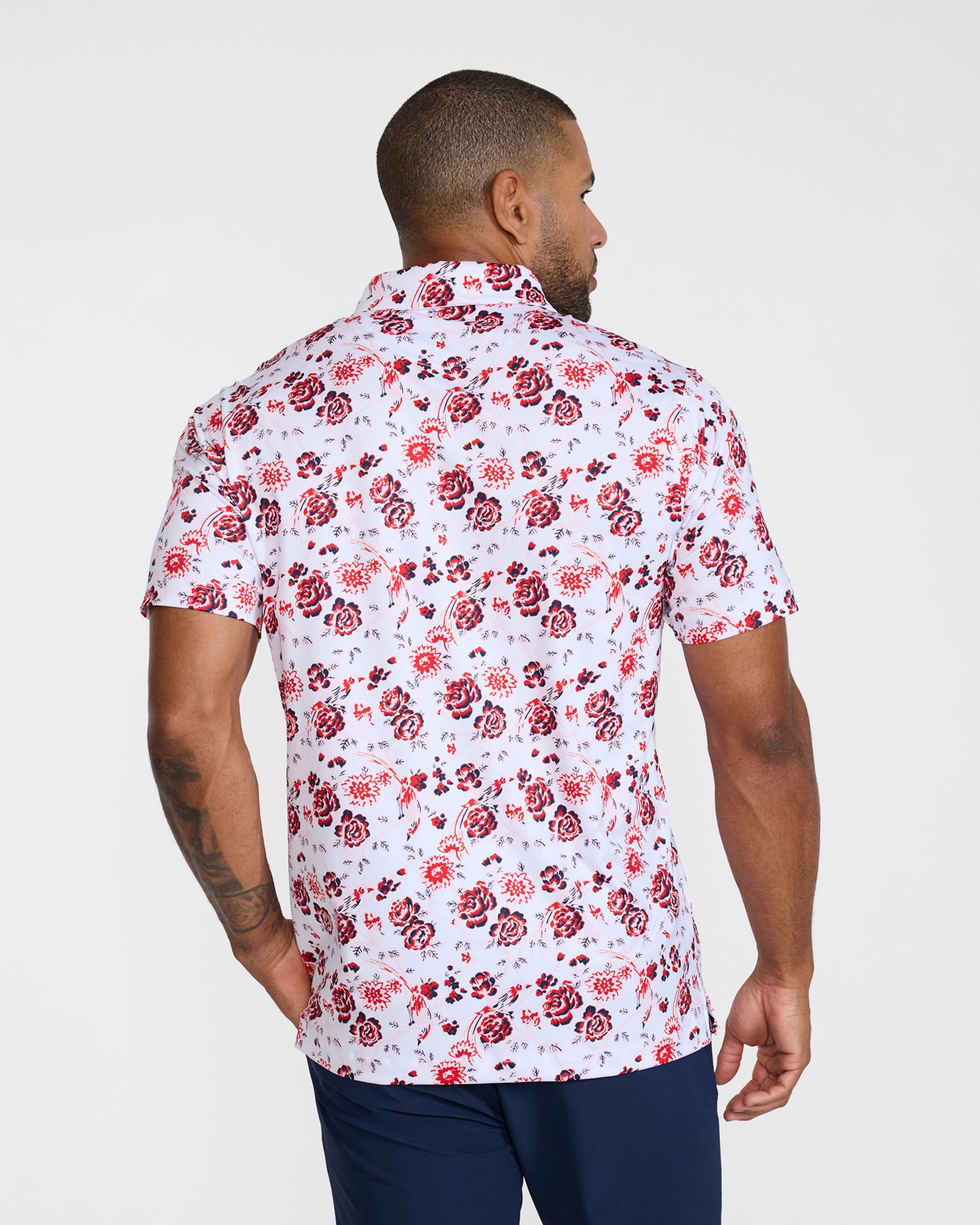 Bad Birdie Men's Blooming Back Nine Core Performance Golf Polo product image