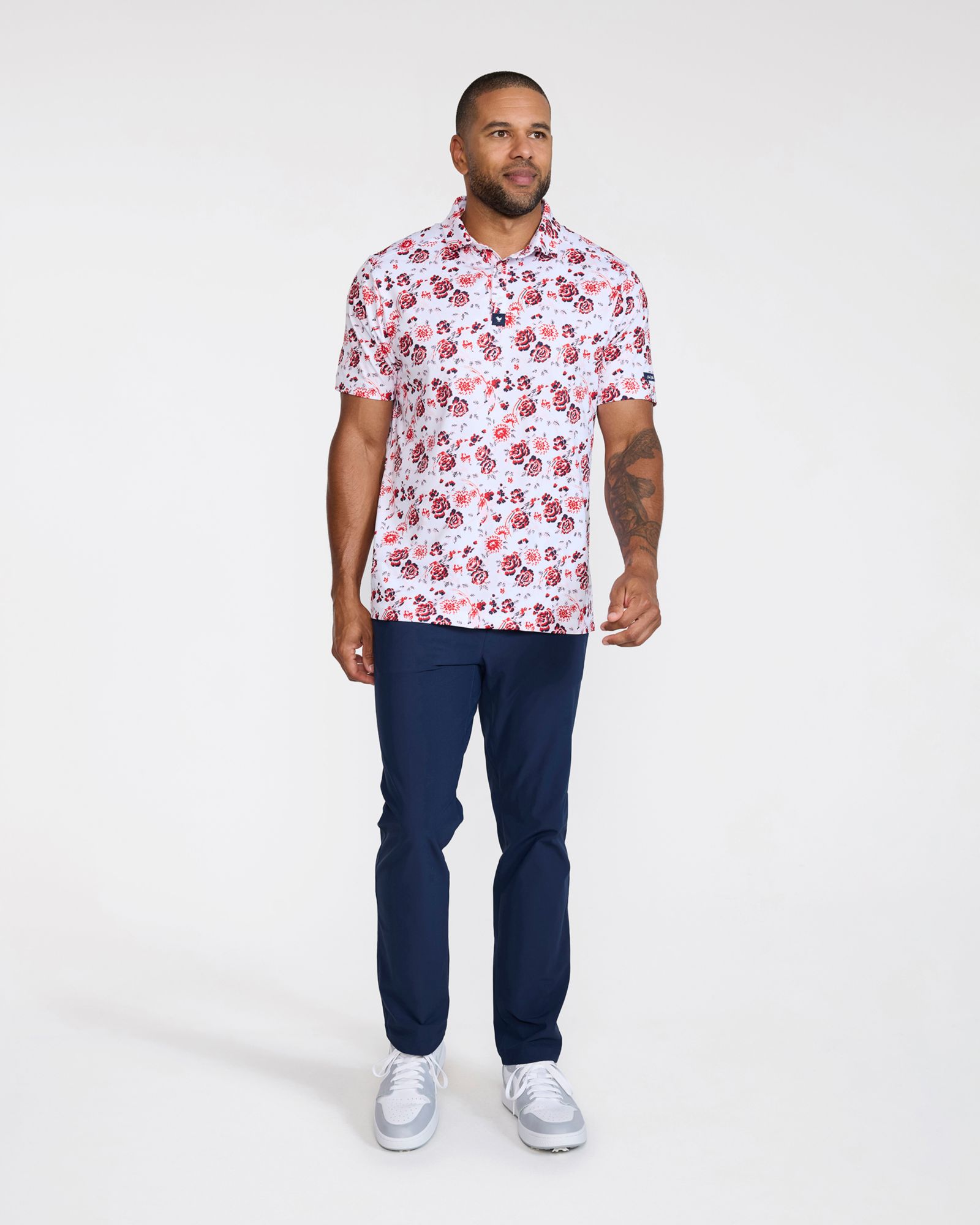 Bad Birdie Men's Blooming Back Nine Core Performance Golf Polo product image