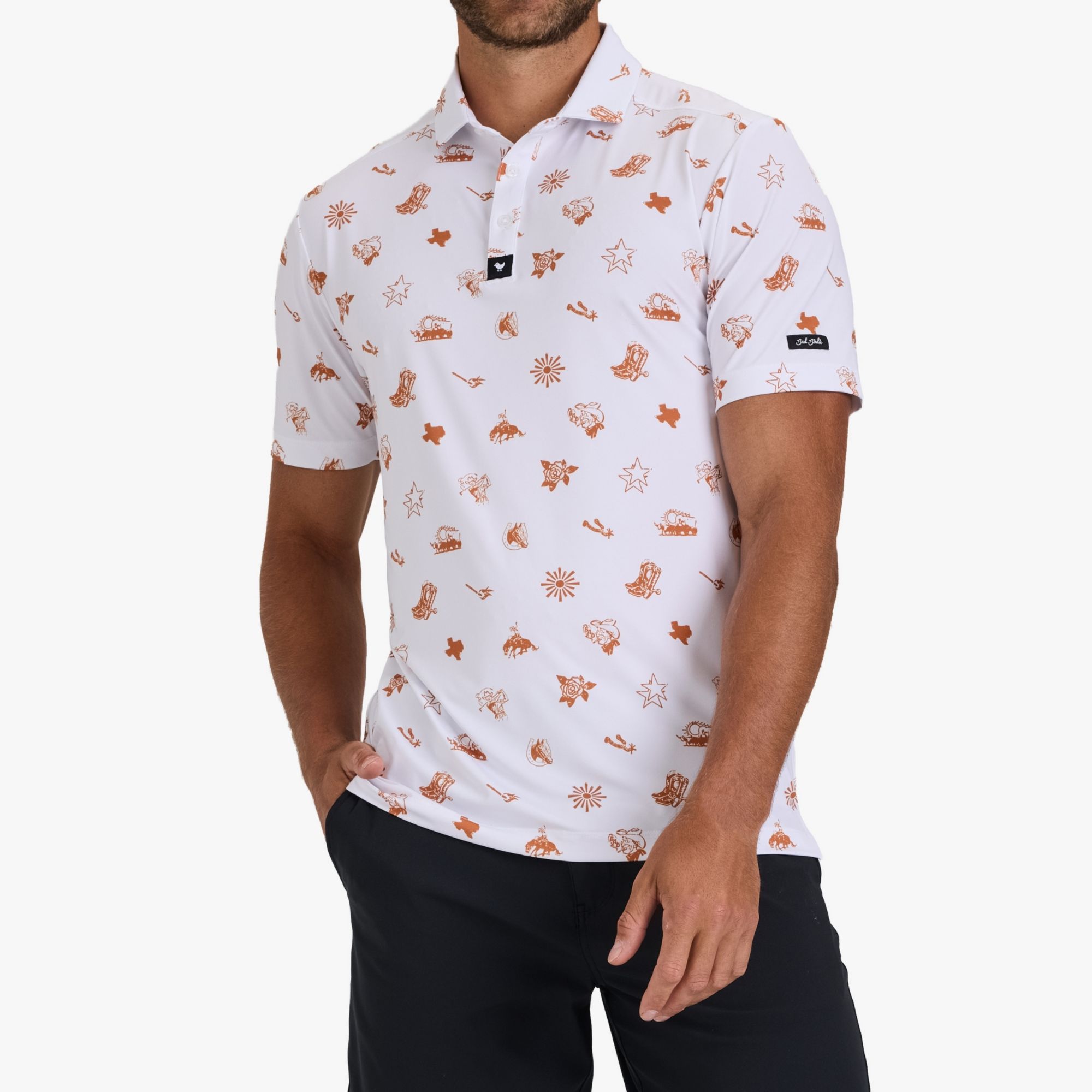 Bad Birdie Men's Texas Local Energy Core Performance Golf Polo product image
