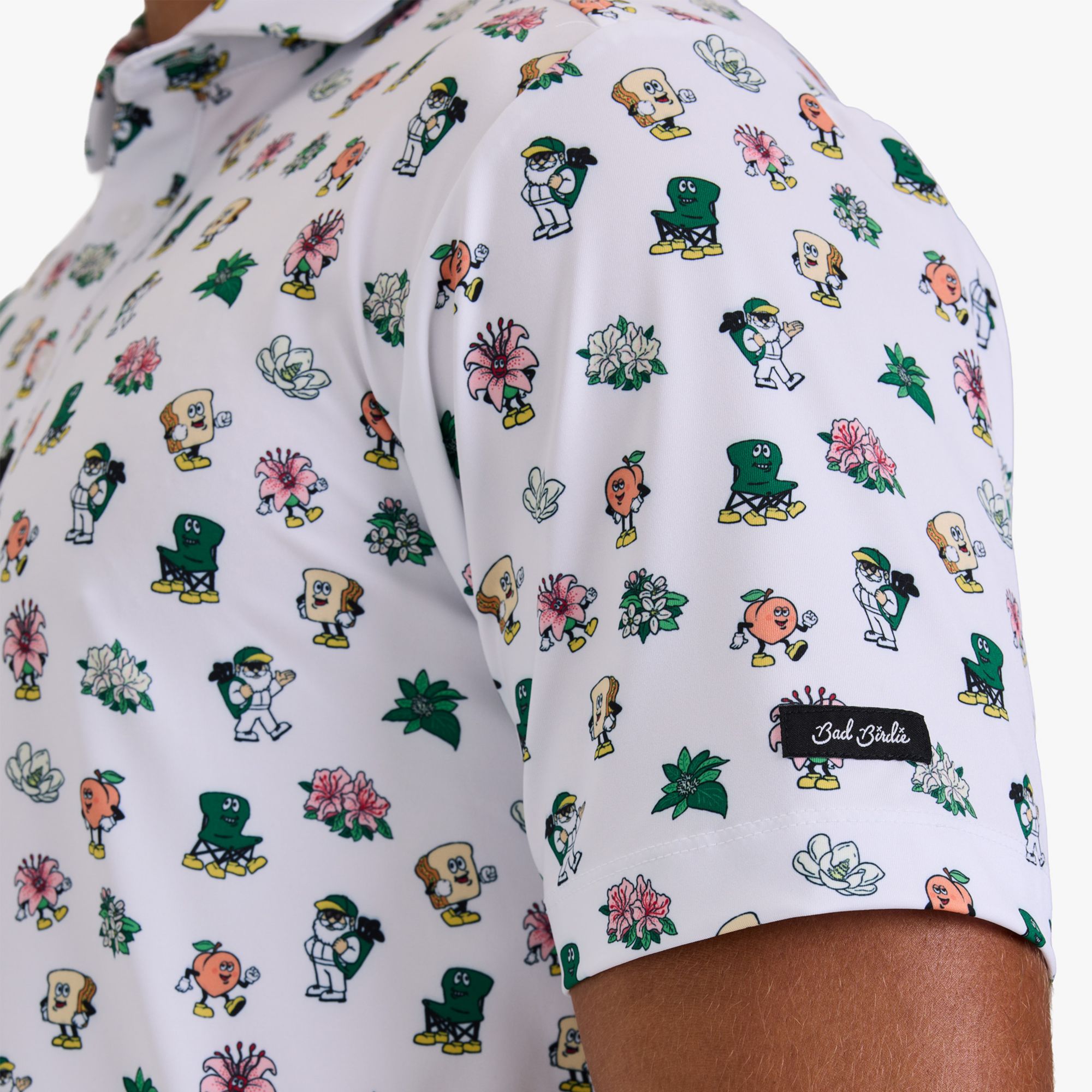 Bad Birdie Men's Masters Icon Print Core Performance Golf Polo product image