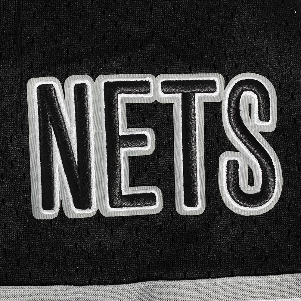 Pro Standard Men's Brooklyn Nets Black Classic Mesh Button Down Shirt product image