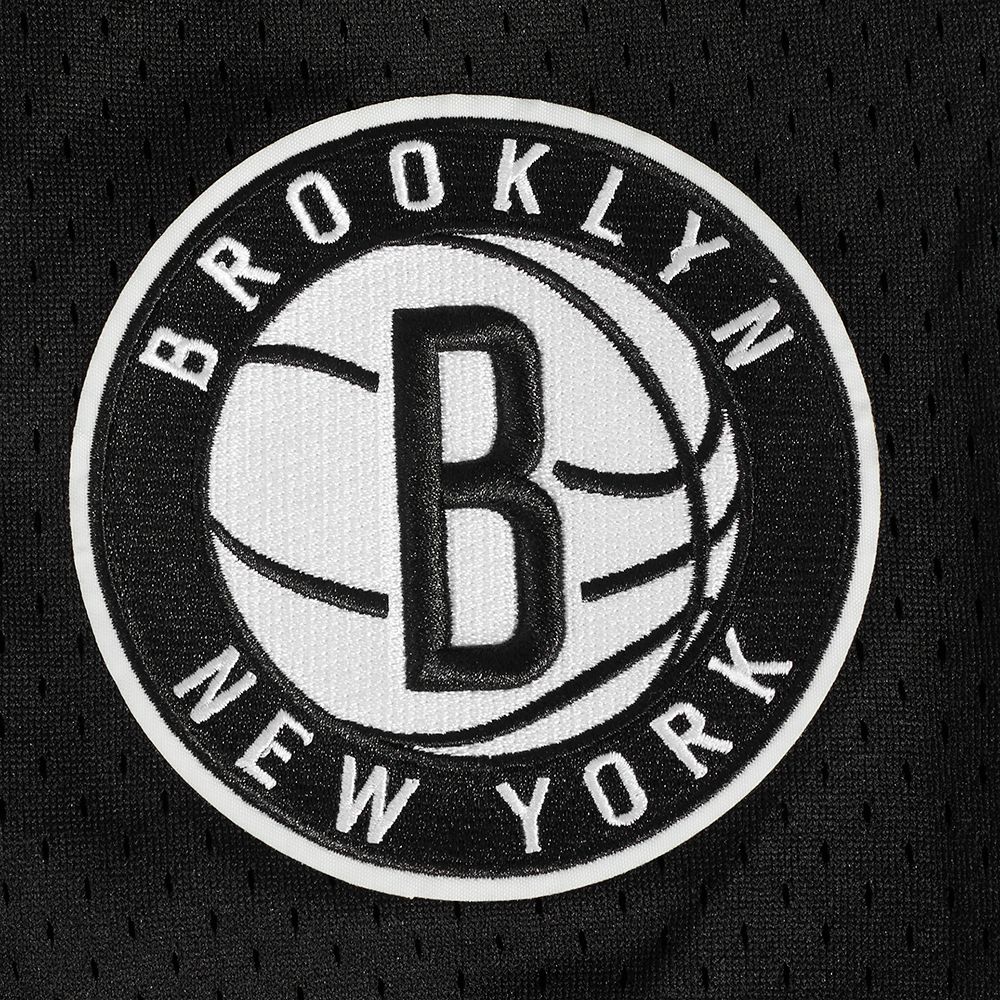 Pro Standard Men's Brooklyn Nets Black Classic Mesh Button Down Shirt product image