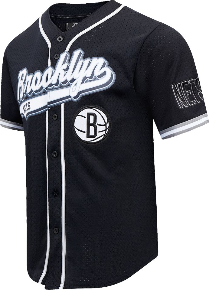 Pro Standard Men's Brooklyn Nets Grey Script Tail Mesh Jersey product image