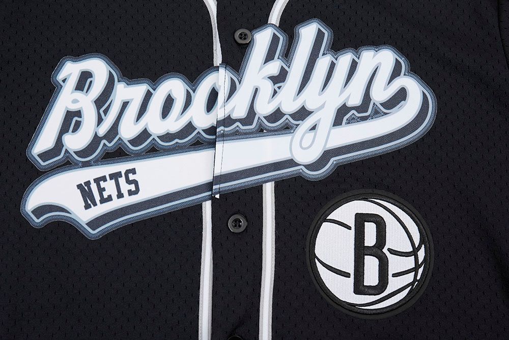 Pro Standard Men's Brooklyn Nets Grey Script Tail Mesh Jersey product image
