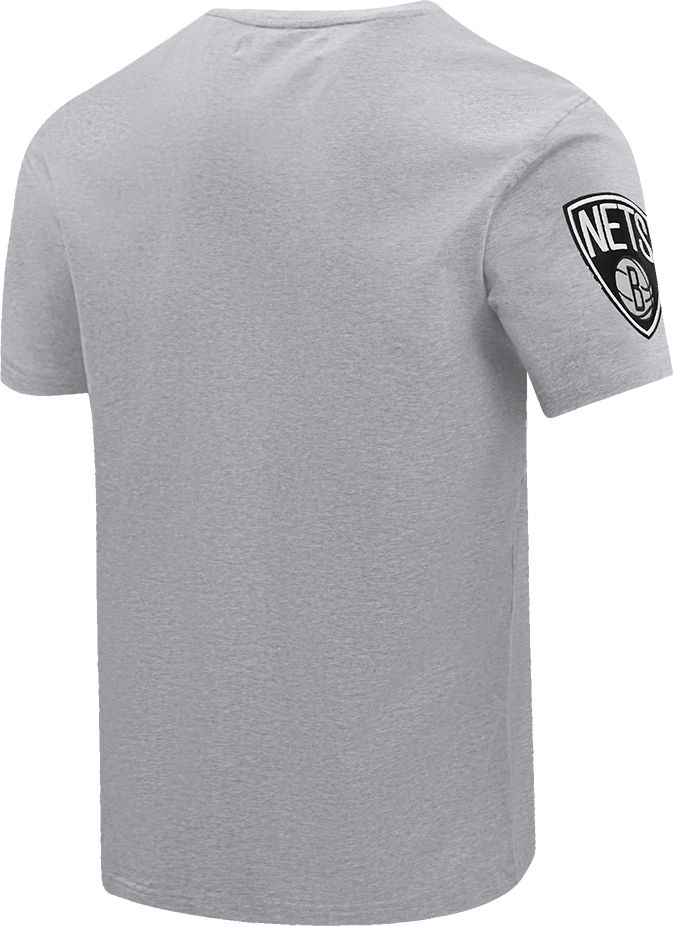 Pro Standard Men's Brooklyn Nets Gray Old English Short Sleeve T-Shirt product image