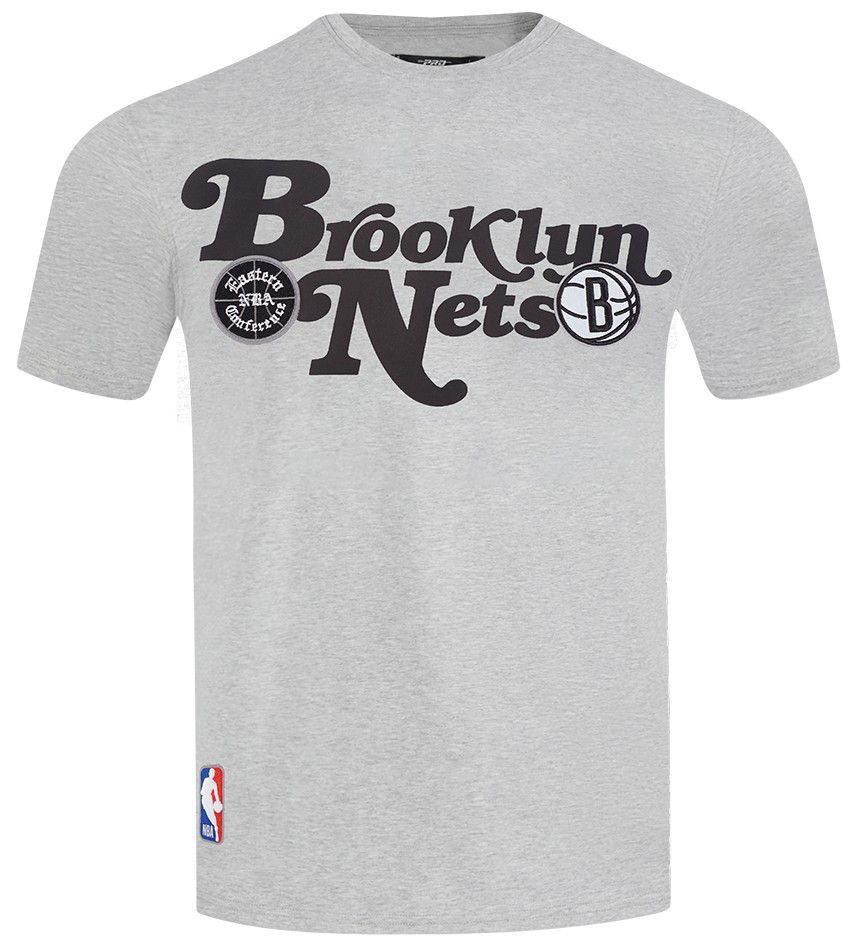 Pro Standard Men's Brooklyn Nets Gray Souvenir Short Sleeve T-Shirt product image