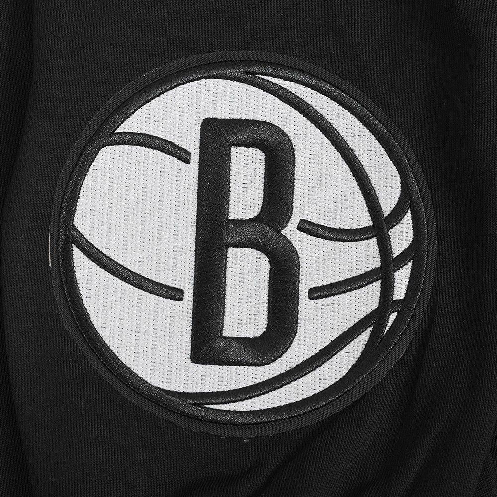 Pro Standard Men's Brooklyn Nets Black Wingspan Drop Shoulder Long Sleeve T-Shirt product image