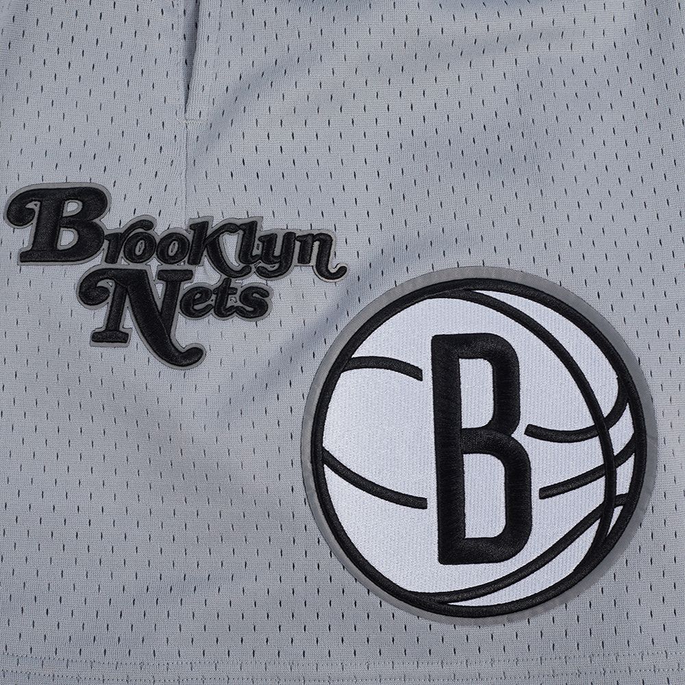 Pro Standard Men's Brooklyn Nets Gray Souvenir Mesh Shorts product image