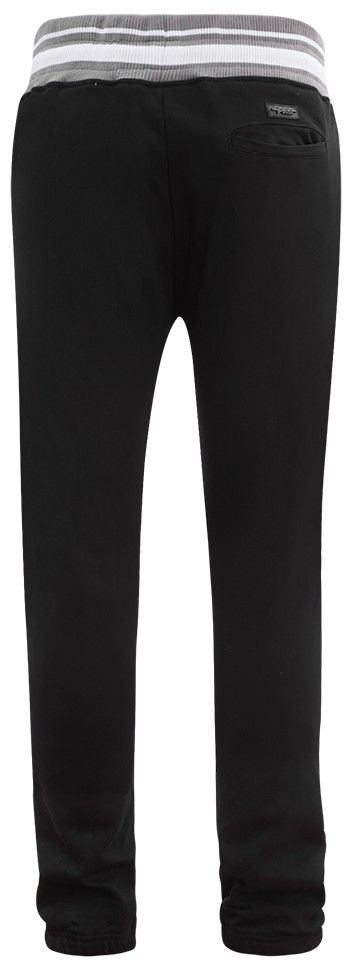 Pro Standard Men's Brooklyn Nets Black Mash Up Rib Fleece Sweatpants product image