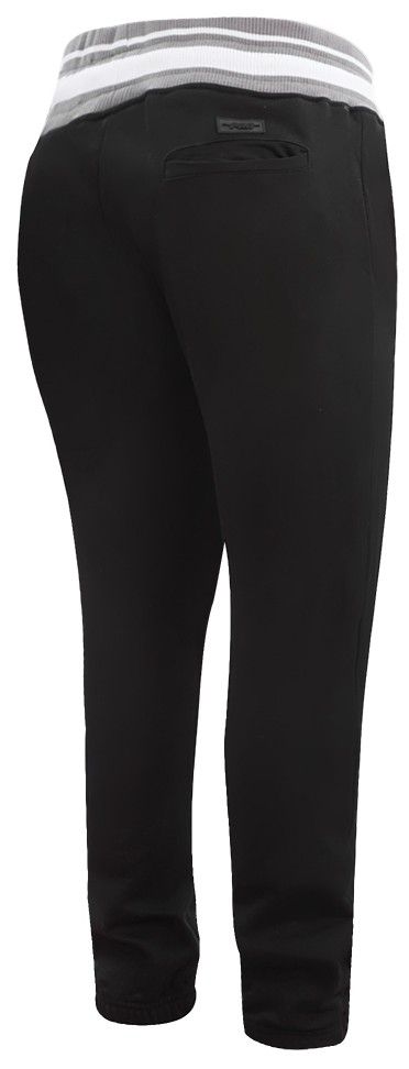 Pro Standard Men's Brooklyn Nets Black Mash Up Rib Fleece Sweatpants product image