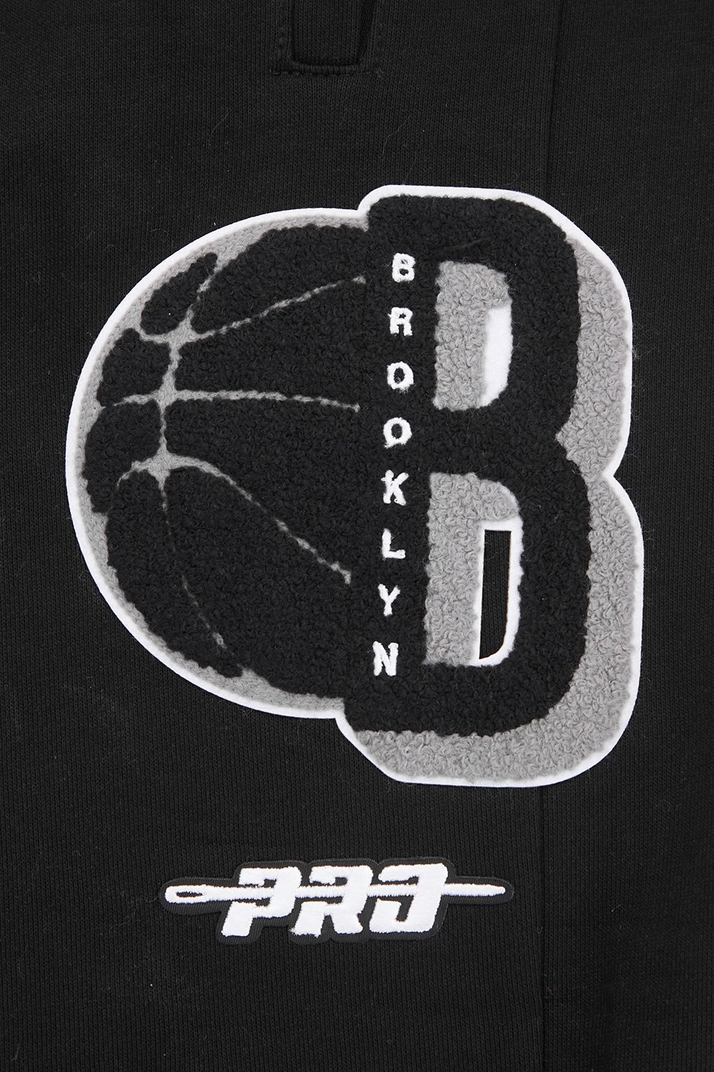 Pro Standard Men's Brooklyn Nets Black Mash Up Rib Fleece Sweatpants product image