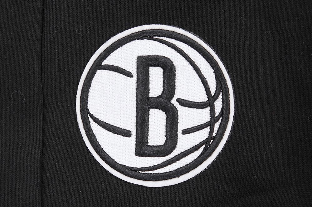 Pro Standard Men's Brooklyn Nets Black Mash Up Rib Fleece Sweatpants product image