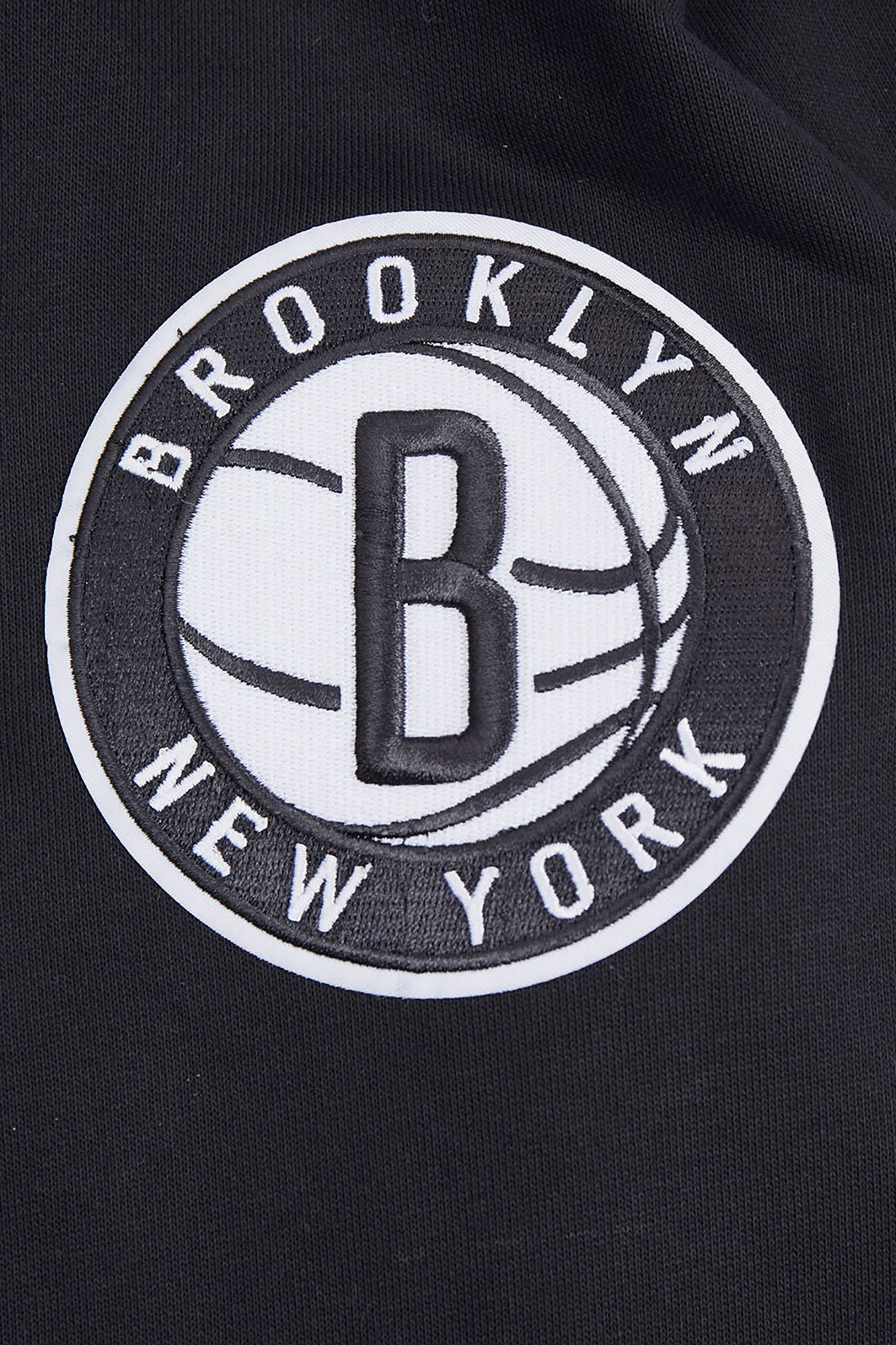 Pro Standard Men's Brooklyn Nets Black Old English Fleece Pullover Hoodie product image