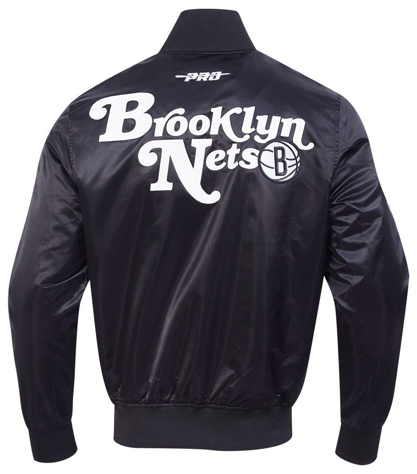 Pro Standard Men's Brooklyn Nets Black Souvenir Satin Jacket product image