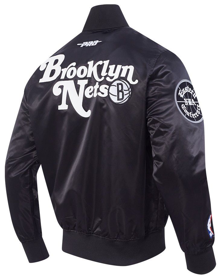 Pro Standard Men's Brooklyn Nets Black Souvenir Satin Jacket product image