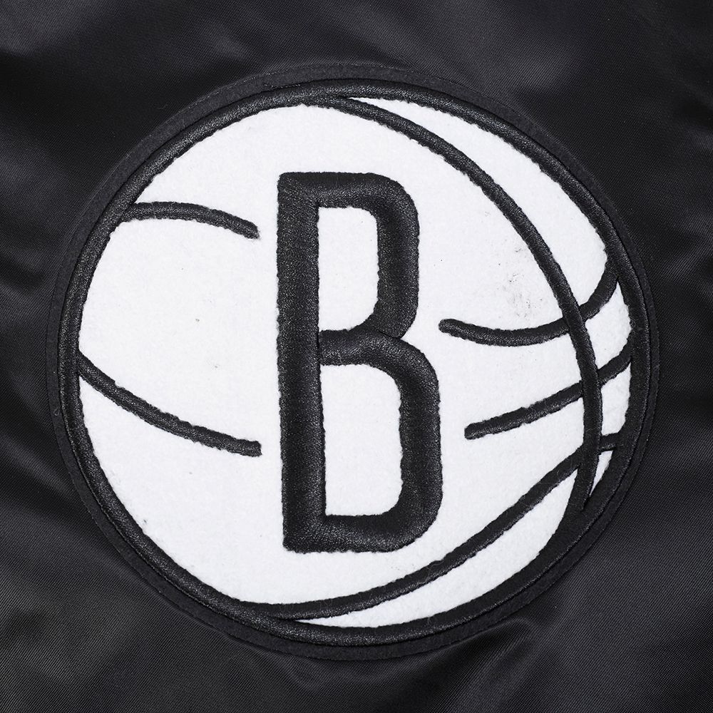 Pro Standard Men's Brooklyn Nets Black Souvenir Satin Jacket product image