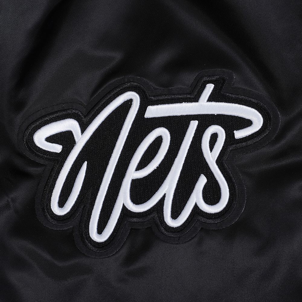Pro Standard Men's Brooklyn Nets Black Souvenir Satin Jacket product image