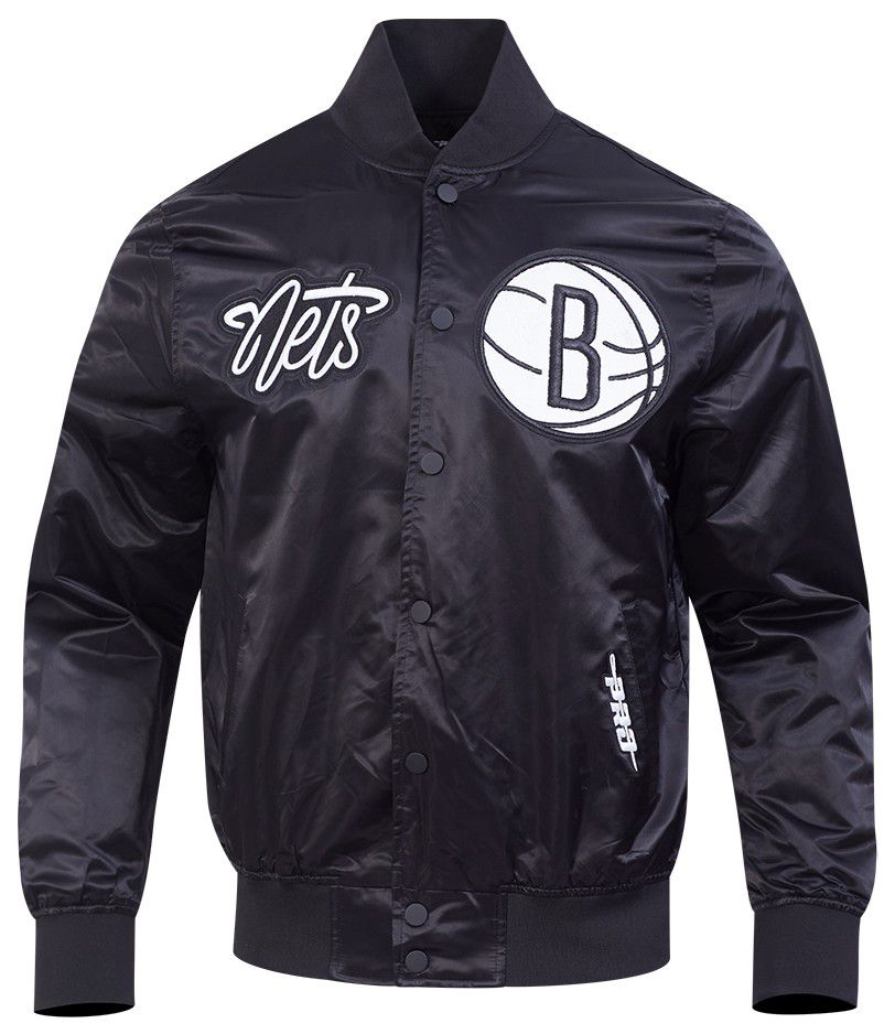 Pro Standard Men's Brooklyn Nets Black Souvenir Satin Jacket product image