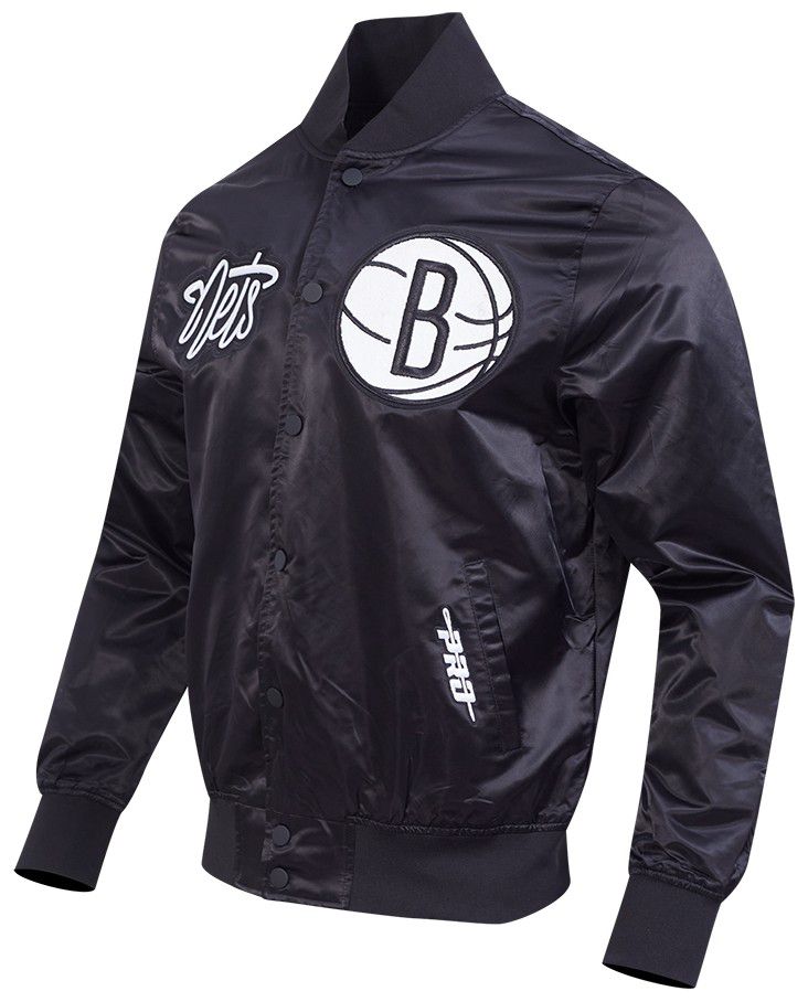 Pro Standard Men's Brooklyn Nets Black Souvenir Satin Jacket product image