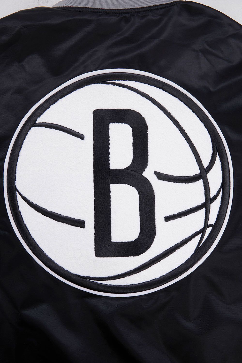 Pro Standard Adult Brooklyn Nets Black Retro Classic Satin Jacket product image