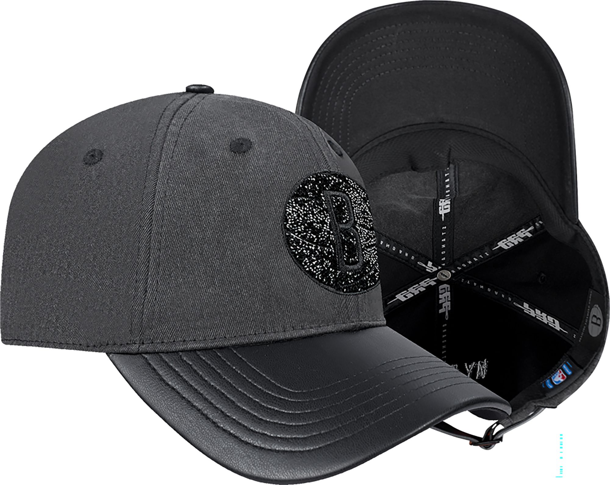 Pro Standard Women's Brooklyn Nets Black Crystalline Strapback Hat product image