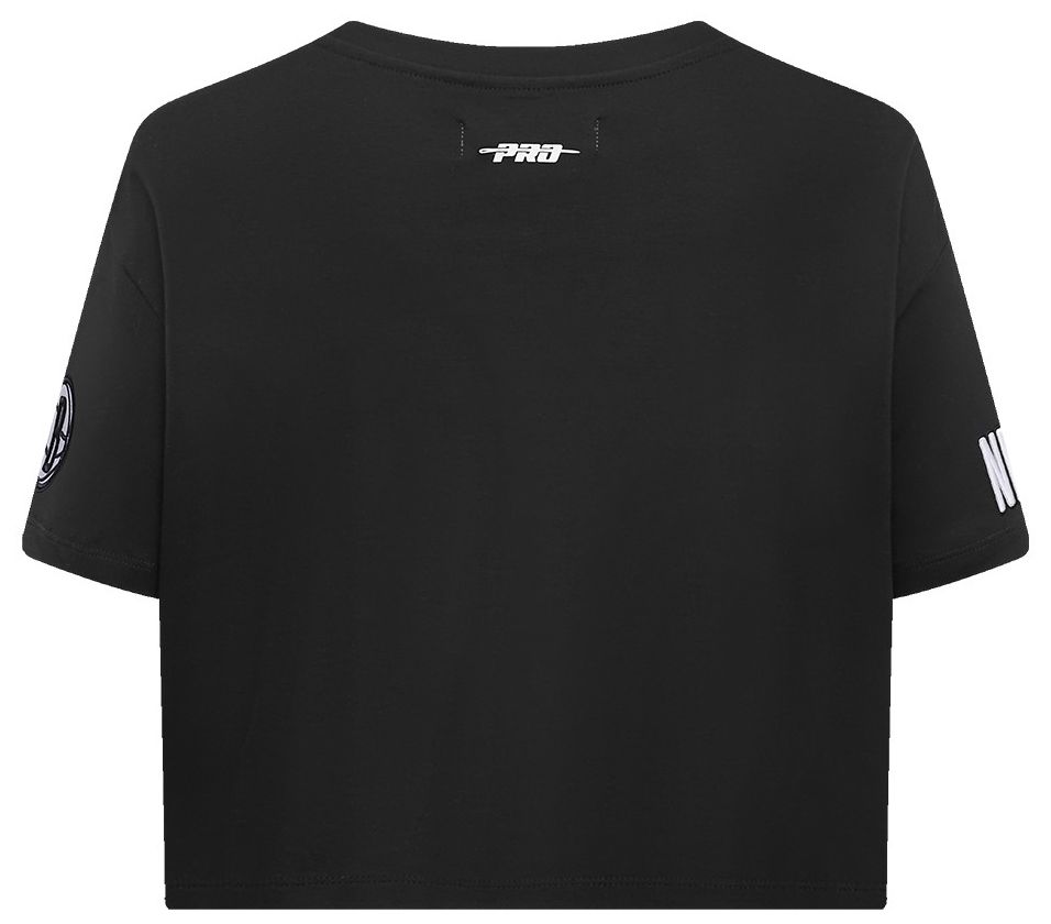 Pro Standard Women's Brooklyn Nets Black Script Tail Boxy T-Shirt product image