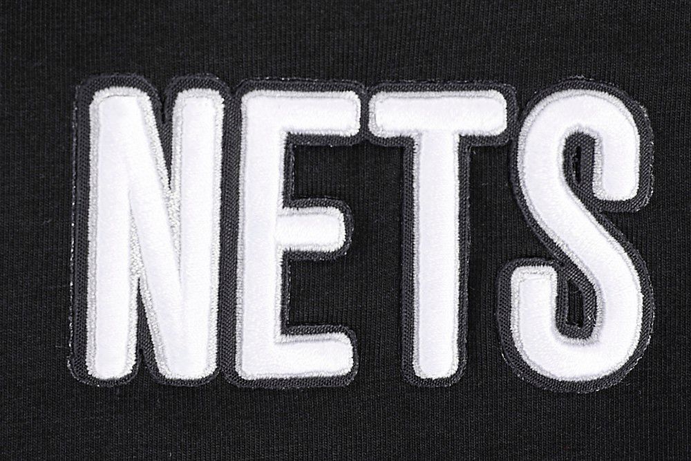 Pro Standard Women's Brooklyn Nets Black Script Tail Boxy T-Shirt product image