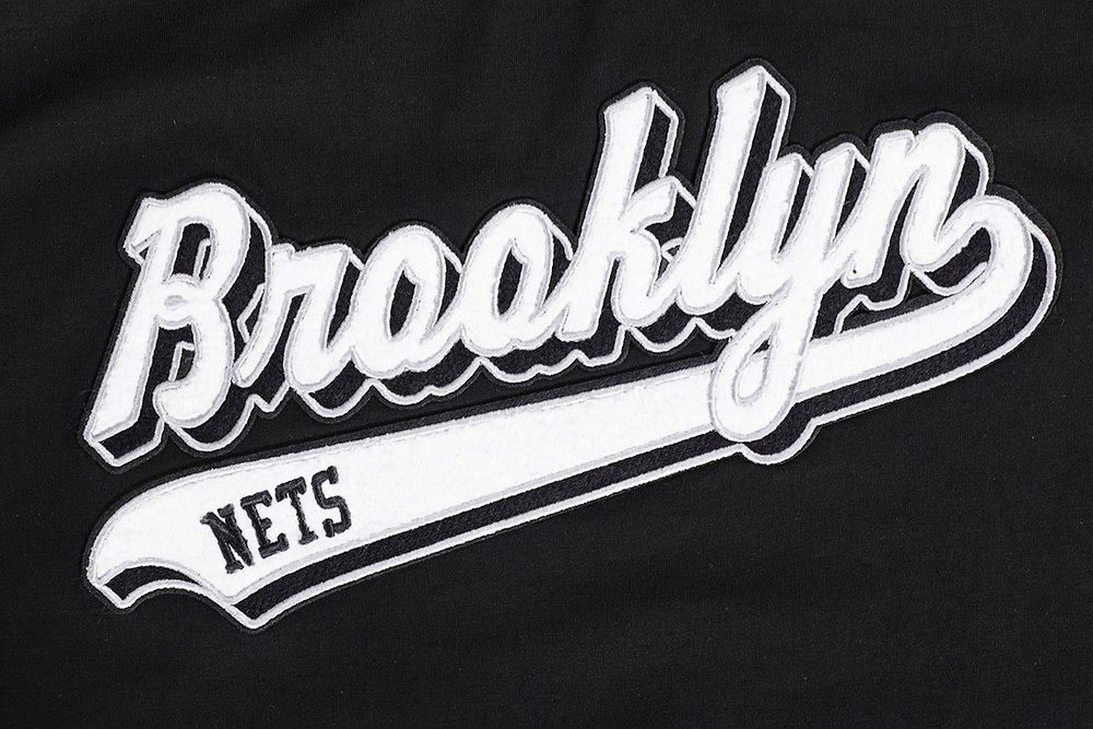 Pro Standard Women's Brooklyn Nets Black Script Tail Boxy T-Shirt product image