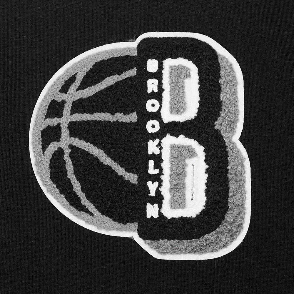 Pro Standard Women's Brooklyn Nets Black Mash Up Boxy T-Shirt product image