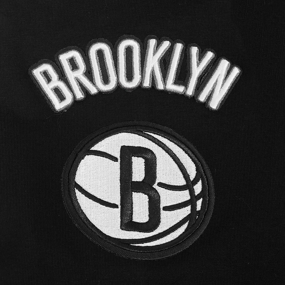 Pro Standard Women's Brooklyn Nets Black Mash Up Boxy T-Shirt product image