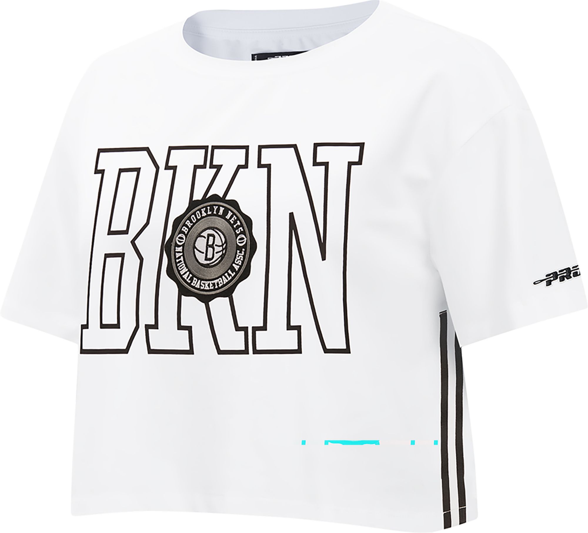 Pro Standard Women's Brooklyn Nets White Crest Emblem Boxy T-Shirt product image