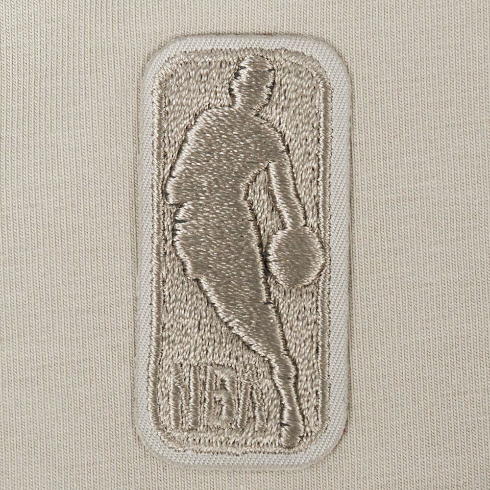 Pro Standard Women's Brooklyn Nets Taupe Neutral Boxy T-Shirt product image