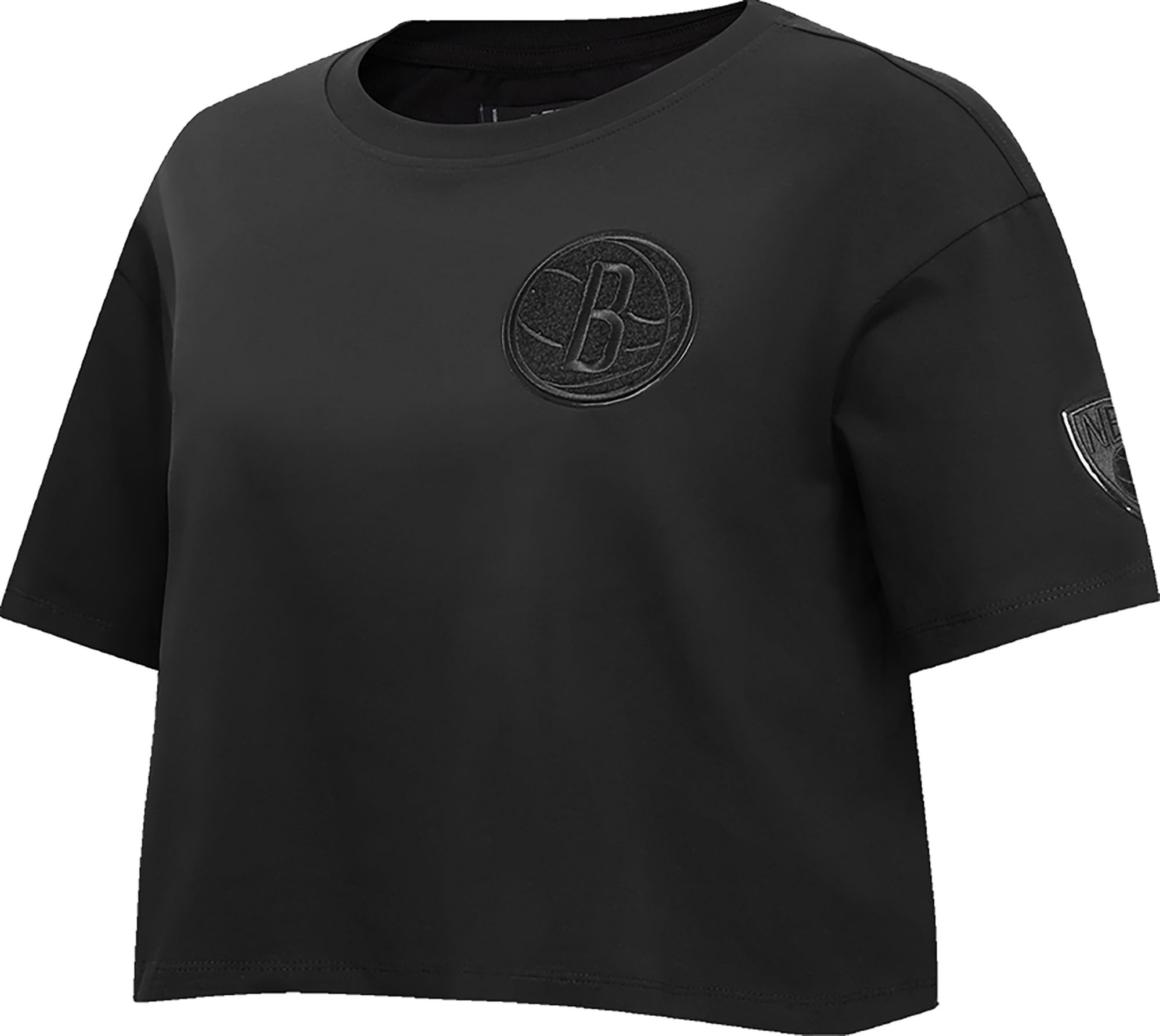 Pro Standard Women's Brooklyn Nets Black Boxy T-Shirt product image
